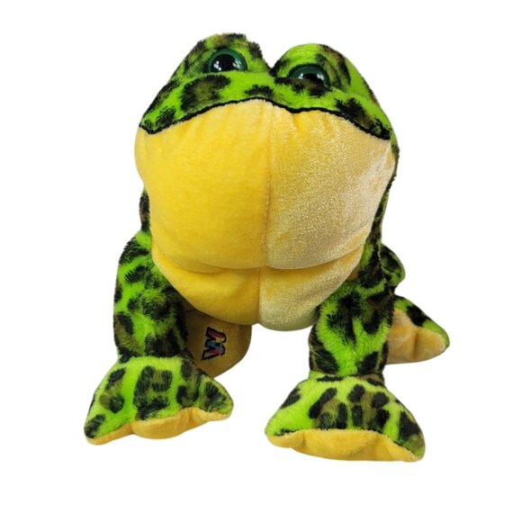 2/$15 Webkinz Bullfrog Plush Green Frog Stuffed Animal Beans Ganz No Codes HM114 - Picture 3 of 11